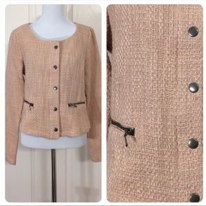 NWT dusty pink blush blazer jacket